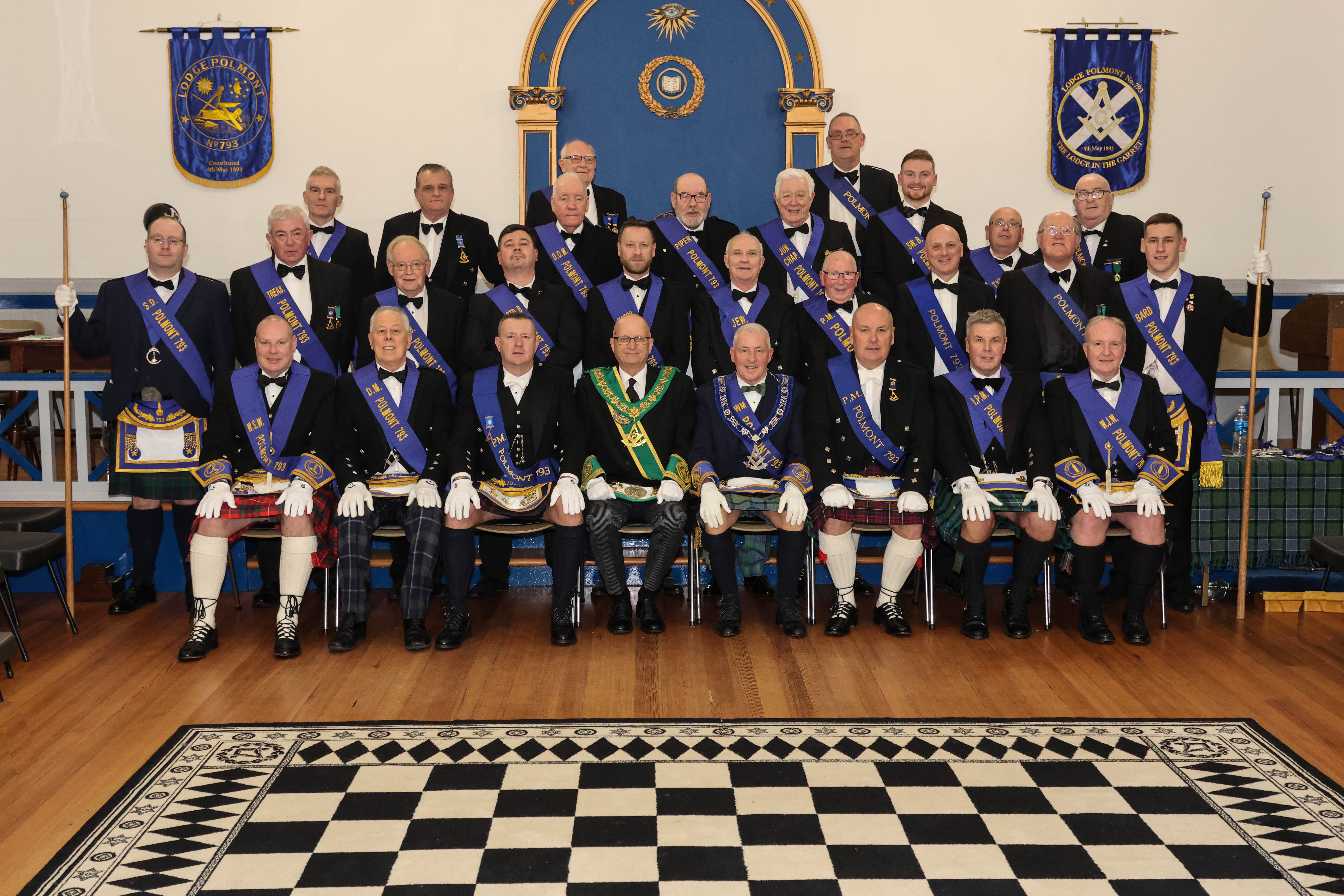 Officebrearers and PGM Polmont Installation 22-11-23